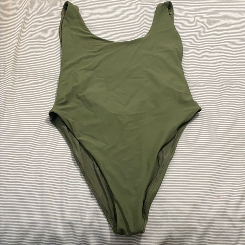 Olive Green Aerie One Piece